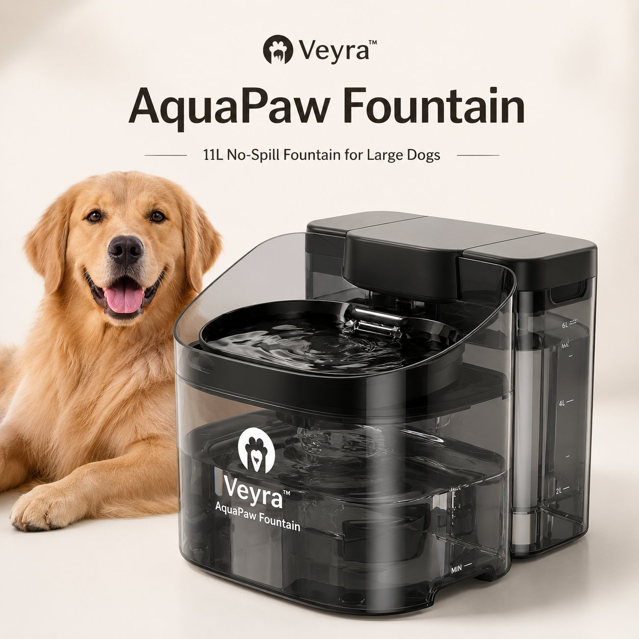 Veyra™ AquaPaw Fountain